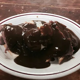 Open Face Hot Beef Sandwich