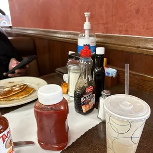 This place is set with condiments