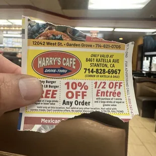 Coupon on back of the receipt from Food4Less