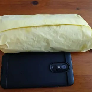 My Ginormous Harrys Breakfast Burrito.