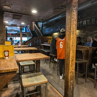 Dining room behind bar