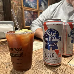 a cold drink and a cold beverage