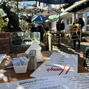 Outdoor patio area