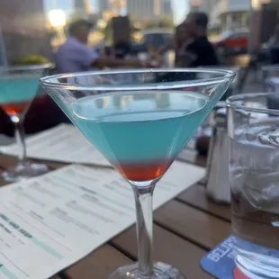 Bomb pop martini