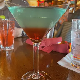 Bomb pop martini