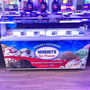 a display of ice cream