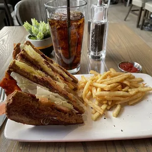 Skyscraper BLT...there were more fries....before I took the photo. Lol