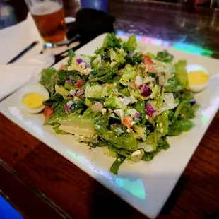 House salad minus bacon.