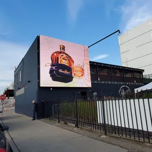 New Digital Advertisement Board Outside Harry&apos;s Detroit Bar &amp; Grill showing. &quot;Crown&quot;   11/2/2023