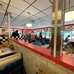 Packed dining room