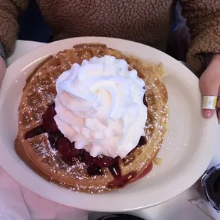 Strawberry Belgium waffle