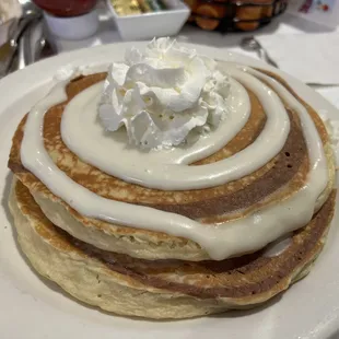 Cinnamon swirl pancakes