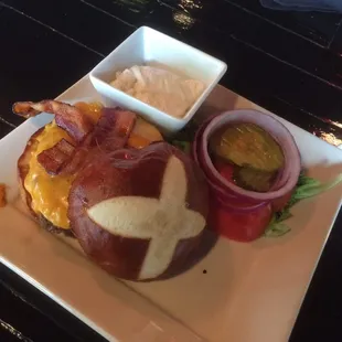 Pretzel Bun Burger