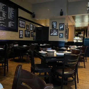 the dining area of a restaurant