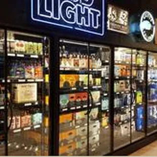 the inside of the store