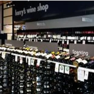 rows of wine bottles