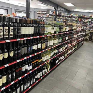 a wide selection of wines
