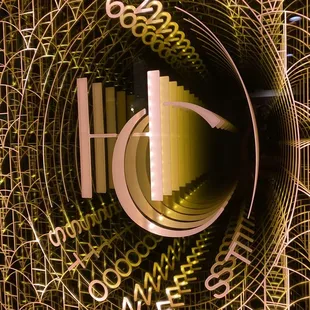 a clock with a circular design