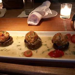Lobster Stuffed Mushrooms