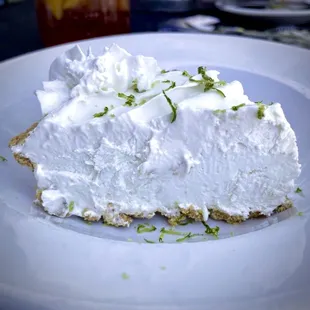 Key Lime Pie: Creamy, slightly frozen and yummy!!!