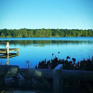 Lake outside restaurant - Beautiful location.