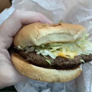My cheeseburger