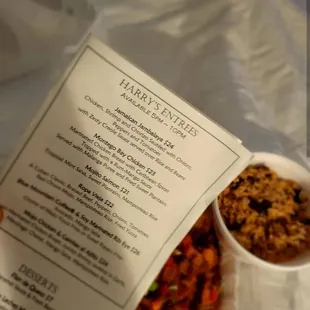 the menu