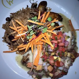 Mojo Chicken &amp; Gambas al Ajillo