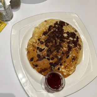 Chocolate chip pancake