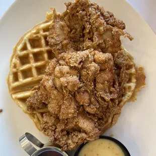 Chicken and waffles