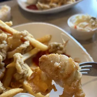 Fried scallop - taste great the batter was falling off