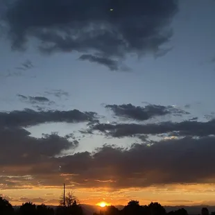 Sunset from the parking lot