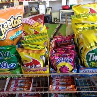 a variety of chips