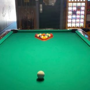 a pool table