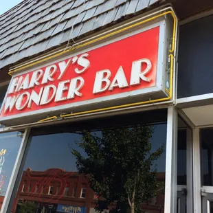 the front of the building