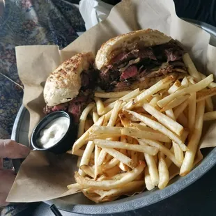 Ranch Hand sandwich, tons of meat and delicious.