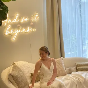 The bridal suite was dreamy