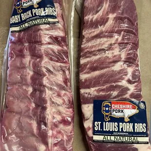 Cheshire Babyback Ribs and Spare Ribs