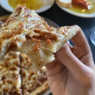 Undercooked raw pizza