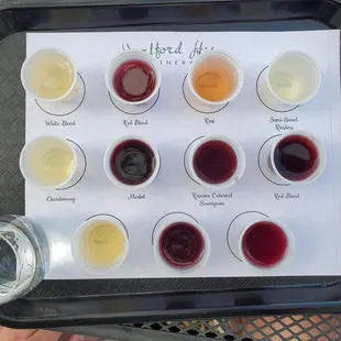 a sample sample of wine