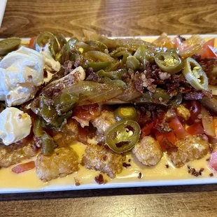 Tot-chos!! Oh my goodness is this delicious!! I highly recommend this appetizer!!!