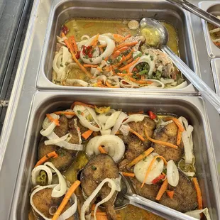 a variety of food items