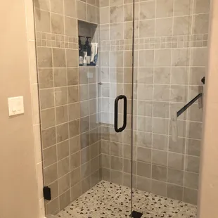 Shower door just after install