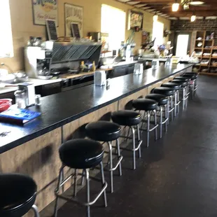 counter at Pro shop.