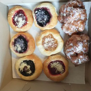 Kolaches and apple fritters