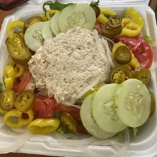 The tuna salad but request chicken salad and it didn't disappoint! Love this place!