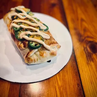 Stromboli like a big pizza burrito