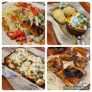 a variety of food items