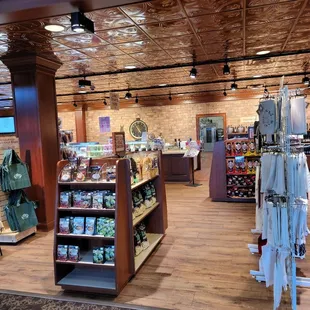 the inside of the store