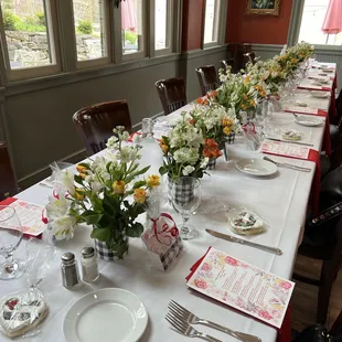 Luncheon for 14 in back dining room facing the patio